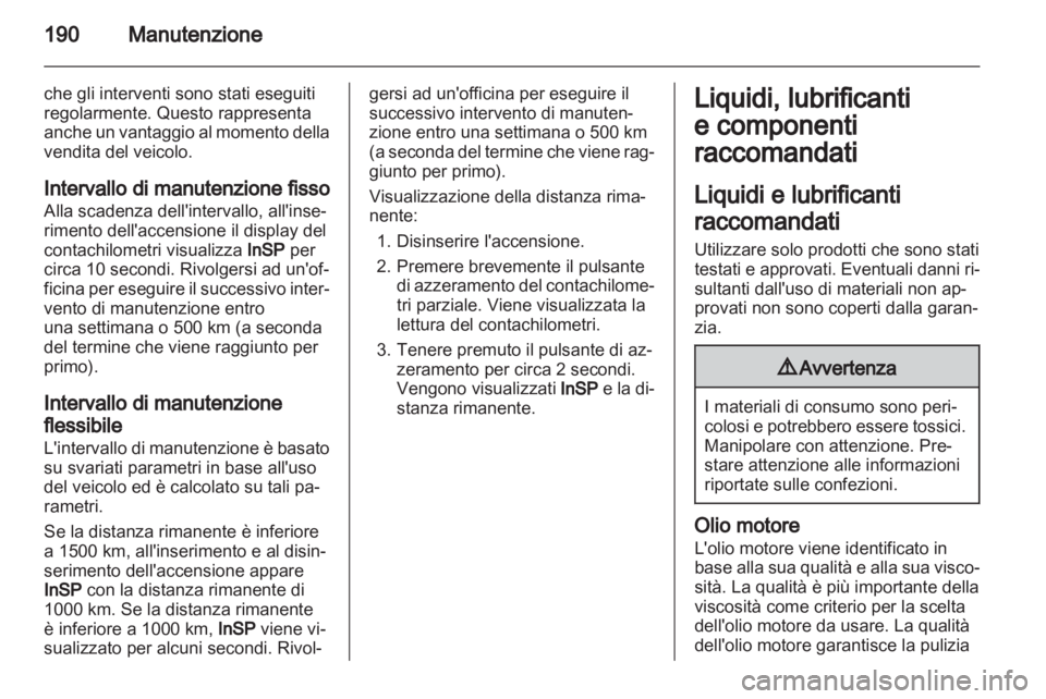 OPEL CORSA 2011.5  Manuale di uso e manutenzione (in Italian) 