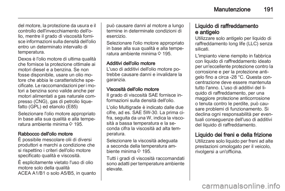 OPEL CORSA 2011.5  Manuale di uso e manutenzione (in Italian) 