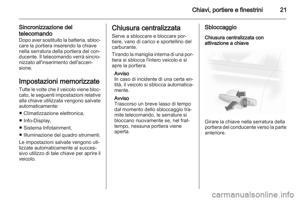 OPEL CORSA 2011.5  Manuale di uso e manutenzione (in Italian) 