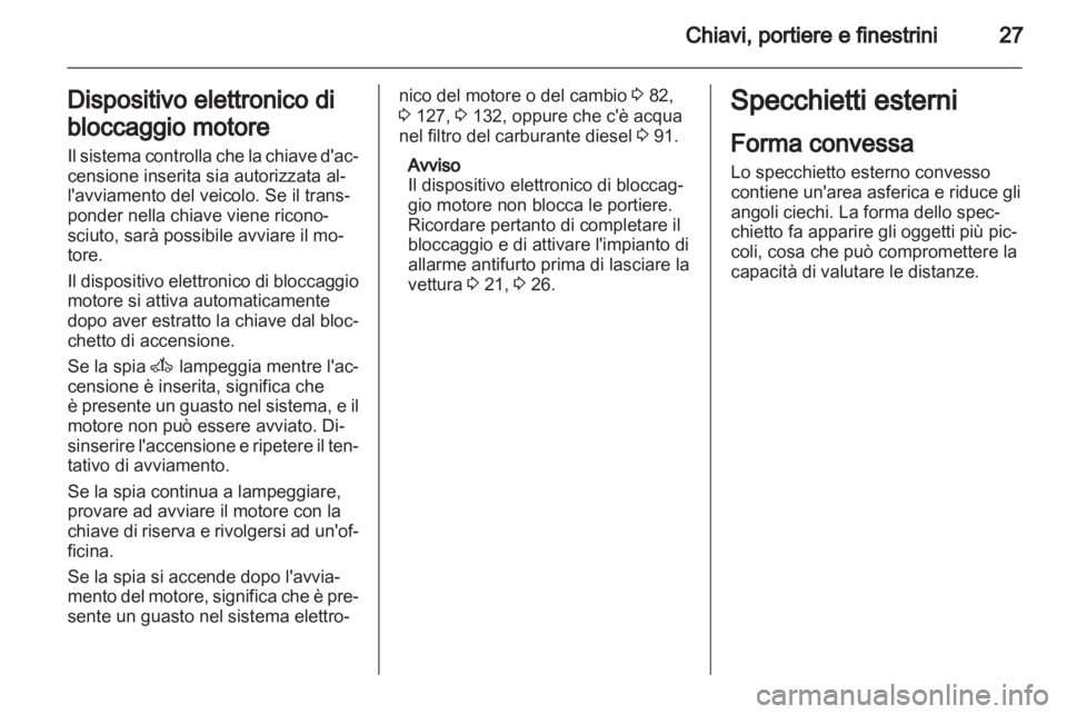 OPEL CORSA 2011.5  Manuale di uso e manutenzione (in Italian) 