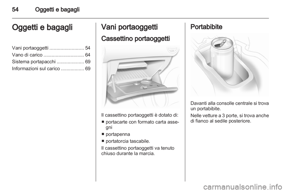 OPEL CORSA 2011.5  Manuale di uso e manutenzione (in Italian) 