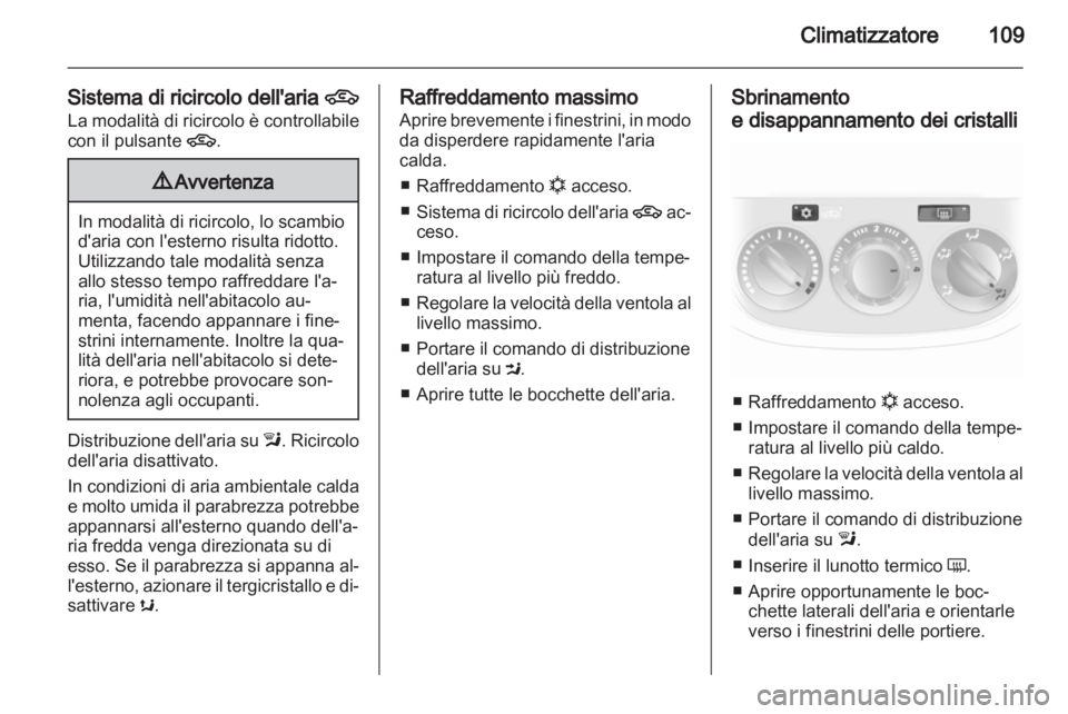 OPEL CORSA 2012  Manuale di uso e manutenzione (in Italian) 