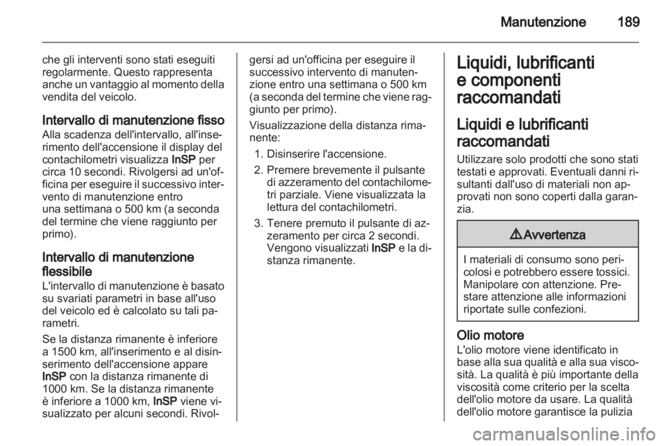OPEL CORSA 2012  Manuale di uso e manutenzione (in Italian) 