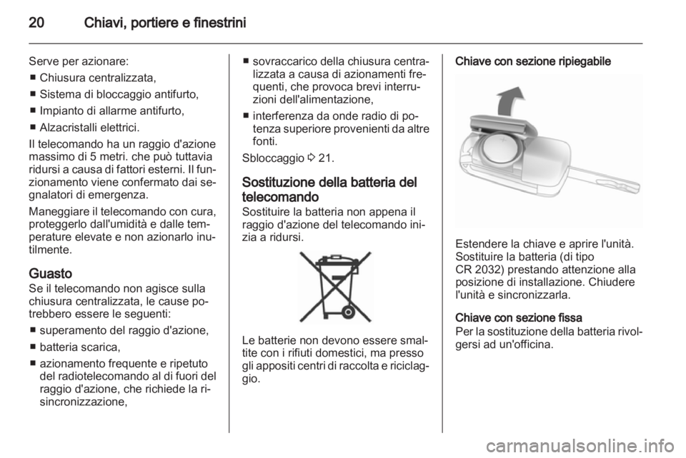 OPEL CORSA 2012  Manuale di uso e manutenzione (in Italian) 