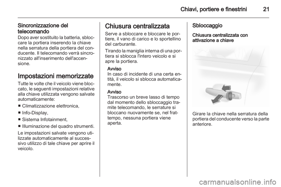 OPEL CORSA 2012  Manuale di uso e manutenzione (in Italian) 