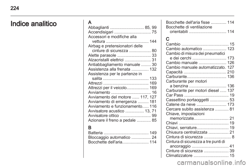 OPEL CORSA 2012  Manuale di uso e manutenzione (in Italian) 