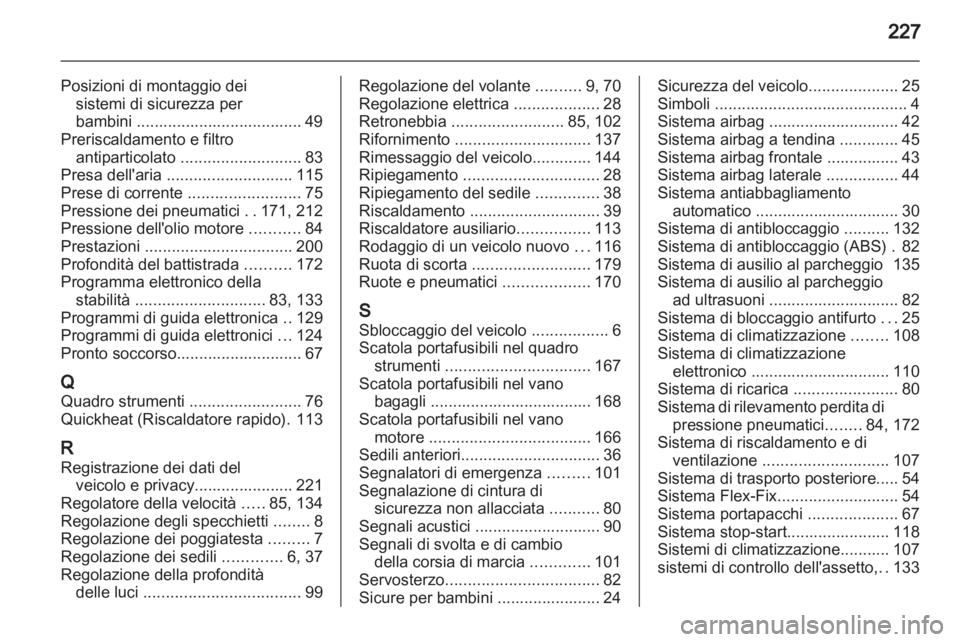OPEL CORSA 2012  Manuale di uso e manutenzione (in Italian) 