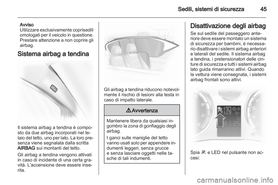 OPEL CORSA 2012  Manuale di uso e manutenzione (in Italian) 