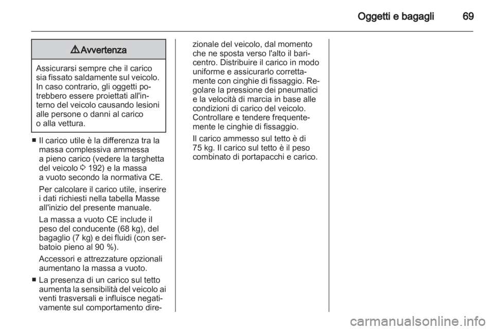 OPEL CORSA 2012  Manuale di uso e manutenzione (in Italian) 