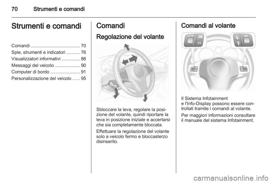 OPEL CORSA 2012  Manuale di uso e manutenzione (in Italian) 