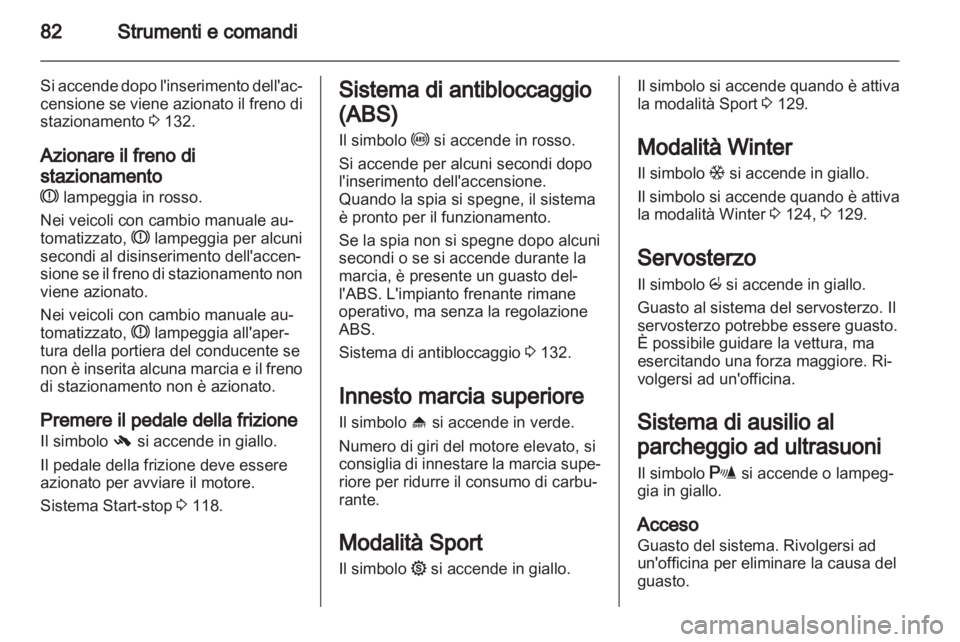 OPEL CORSA 2012  Manuale di uso e manutenzione (in Italian) 