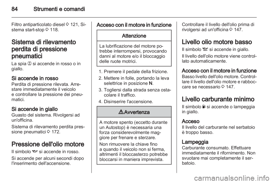 OPEL CORSA 2012  Manuale di uso e manutenzione (in Italian) 
