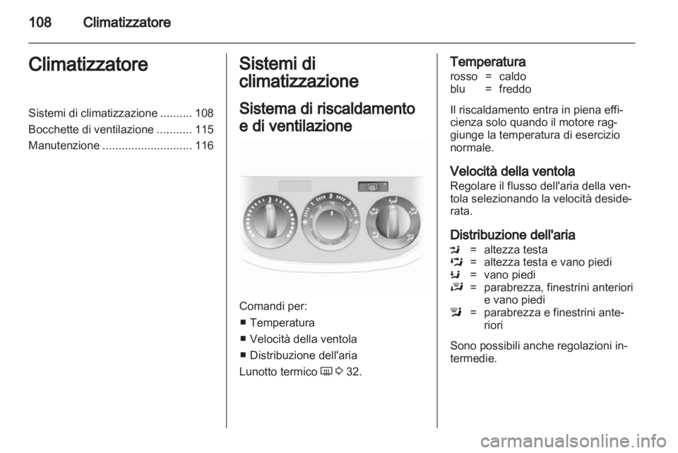 OPEL CORSA 2012.5  Manuale di uso e manutenzione (in Italian) 