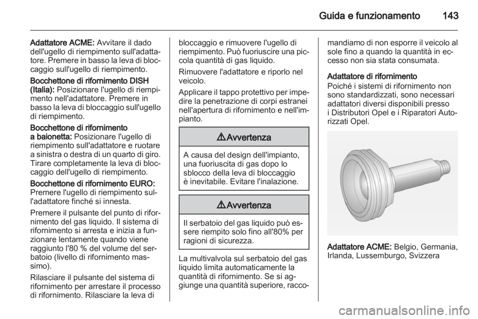 OPEL CORSA 2012.5  Manuale di uso e manutenzione (in Italian) 
