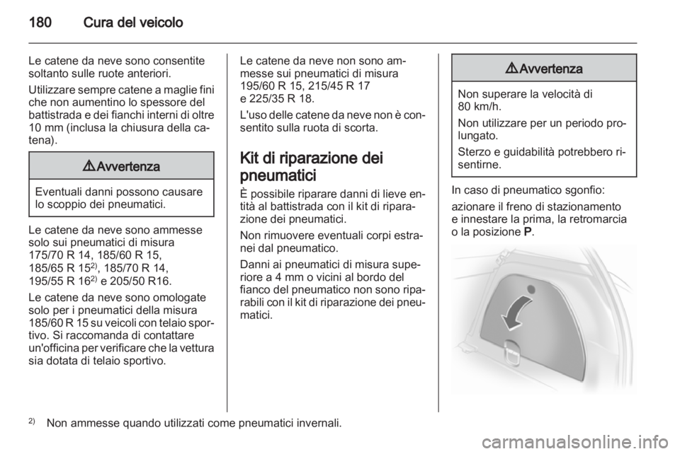 OPEL CORSA 2012.5  Manuale di uso e manutenzione (in Italian) 