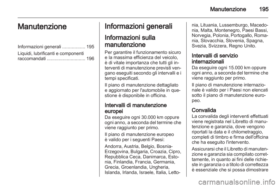 OPEL CORSA 2012.5  Manuale di uso e manutenzione (in Italian) 