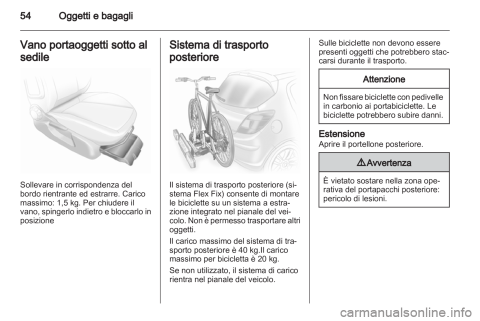 OPEL CORSA 2012.5  Manuale di uso e manutenzione (in Italian) 