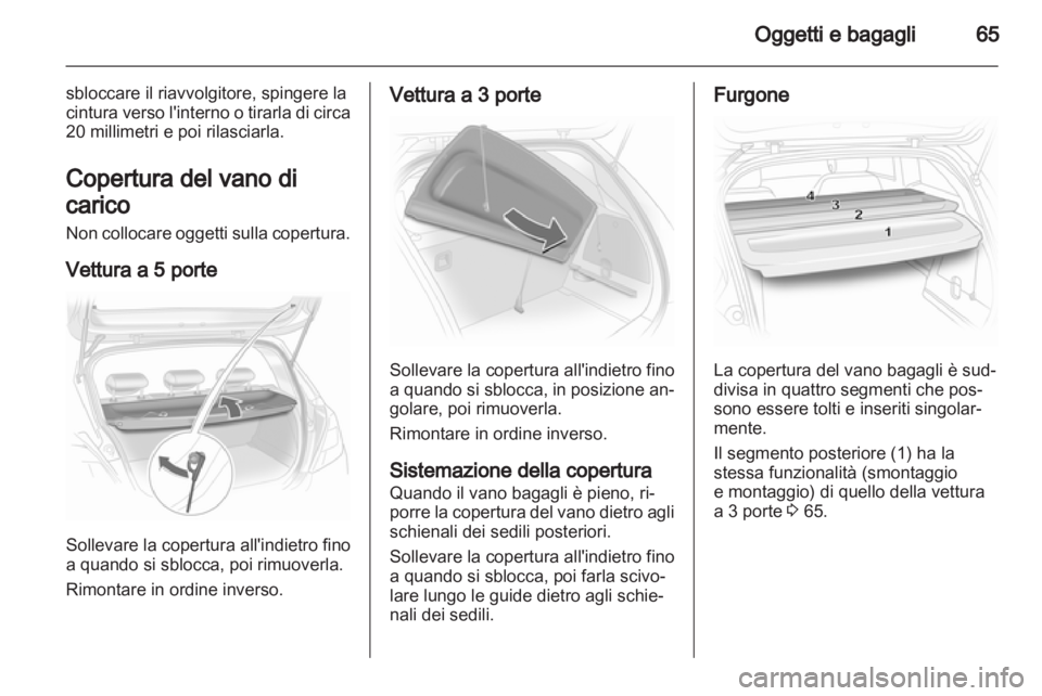 OPEL CORSA 2012.5  Manuale di uso e manutenzione (in Italian) 
