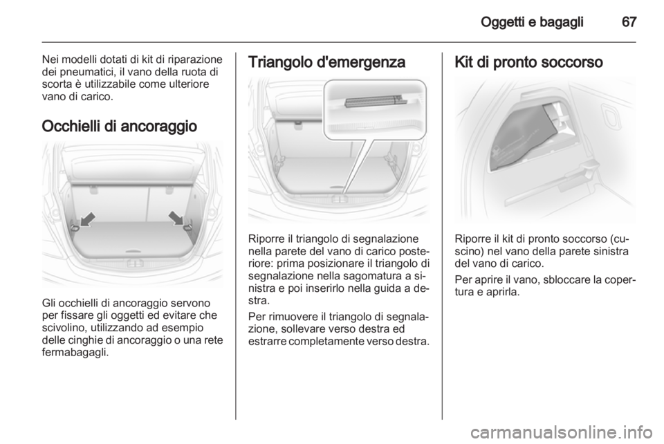 OPEL CORSA 2012.5  Manuale di uso e manutenzione (in Italian) 