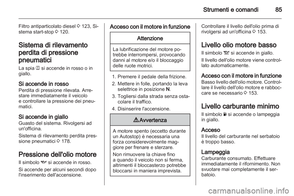 OPEL CORSA 2012.5  Manuale di uso e manutenzione (in Italian) 
