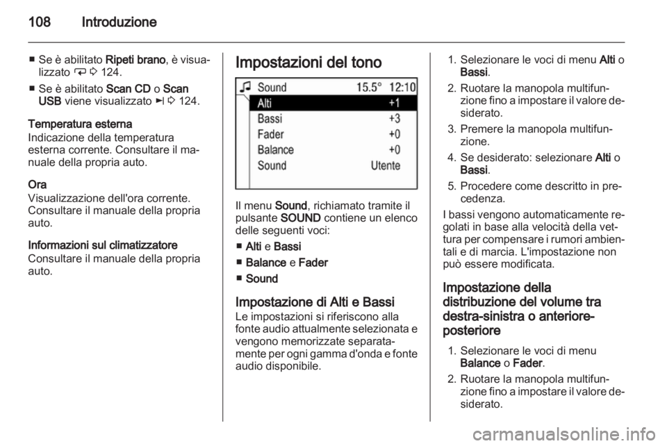 OPEL CORSA 2013  Manuale del sistema Infotainment (in Italian) 