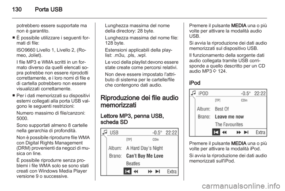 OPEL CORSA 2013  Manuale del sistema Infotainment (in Italian) 