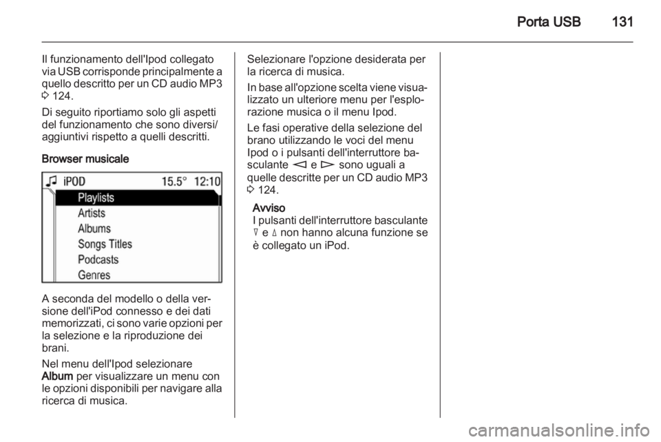 OPEL CORSA 2013  Manuale del sistema Infotainment (in Italian) 