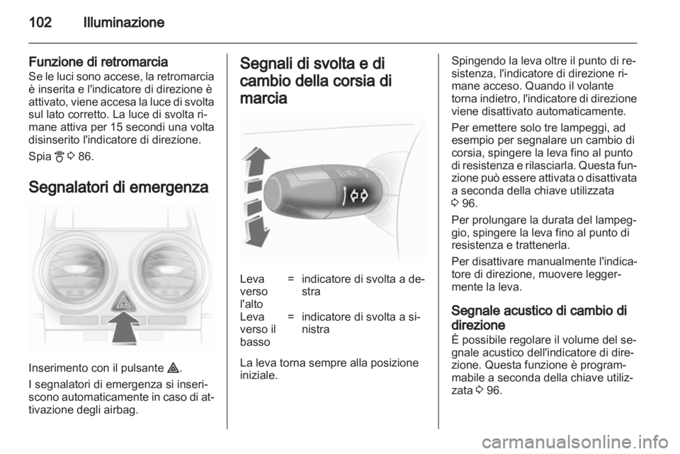 OPEL CORSA 2013  Manuale di uso e manutenzione (in Italian) 