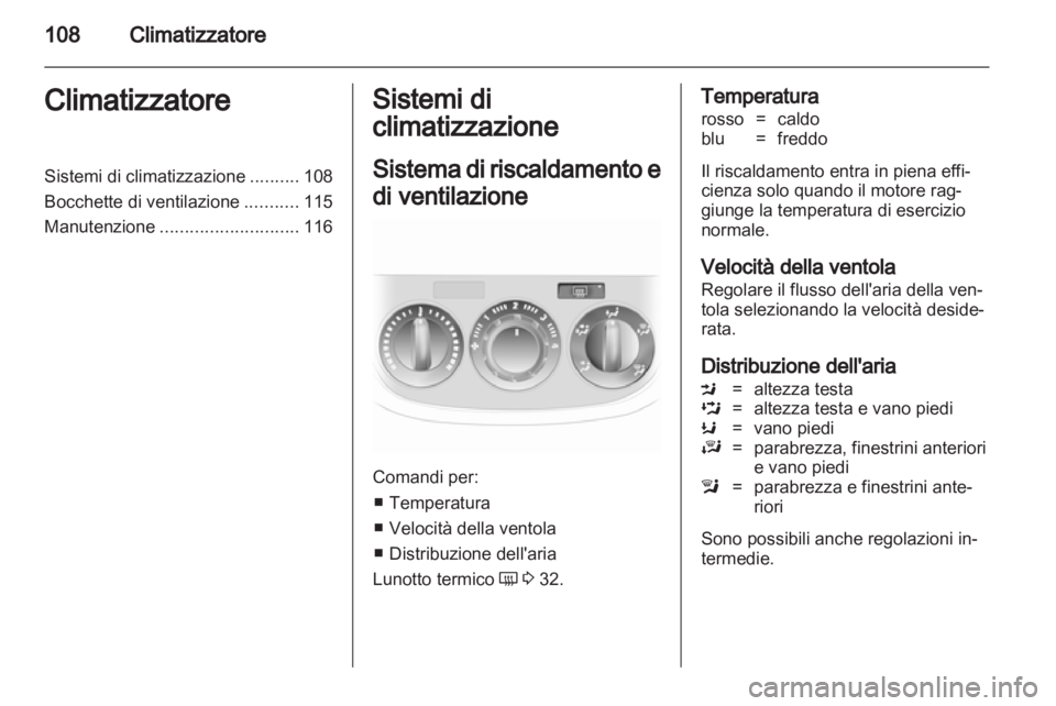 OPEL CORSA 2013  Manuale di uso e manutenzione (in Italian) 