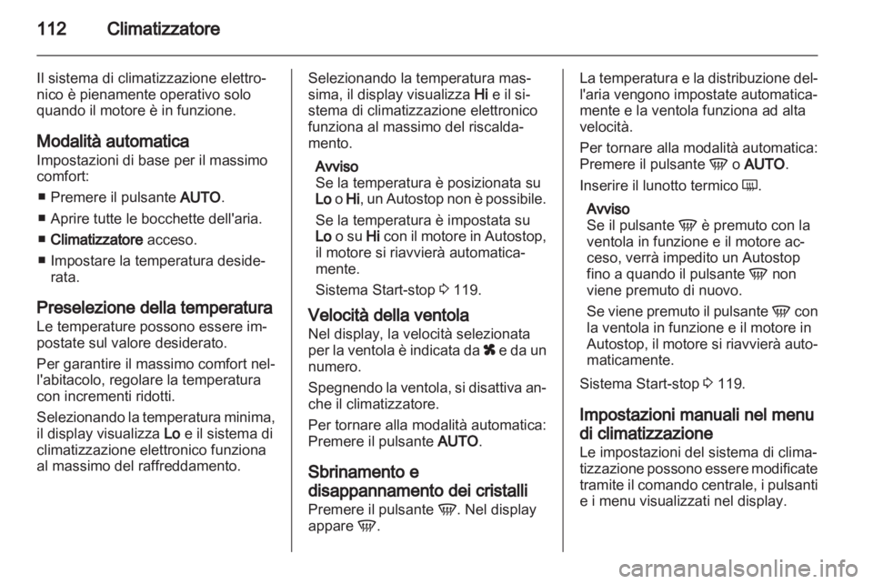OPEL CORSA 2013  Manuale di uso e manutenzione (in Italian) 