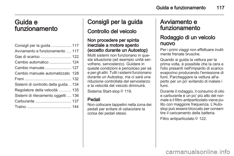 OPEL CORSA 2013  Manuale di uso e manutenzione (in Italian) 