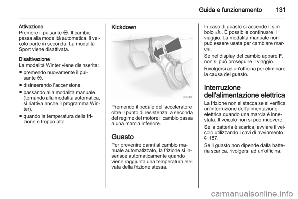 OPEL CORSA 2013  Manuale di uso e manutenzione (in Italian) 