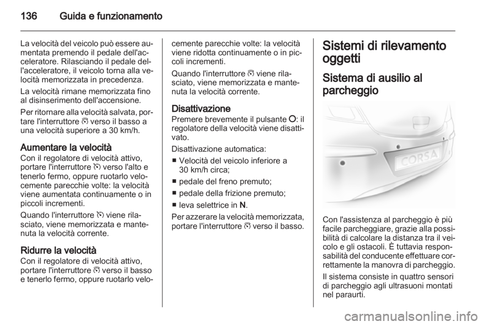 OPEL CORSA 2013  Manuale di uso e manutenzione (in Italian) 