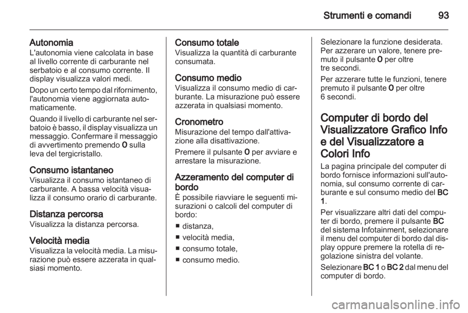 OPEL CORSA 2013  Manuale di uso e manutenzione (in Italian) 