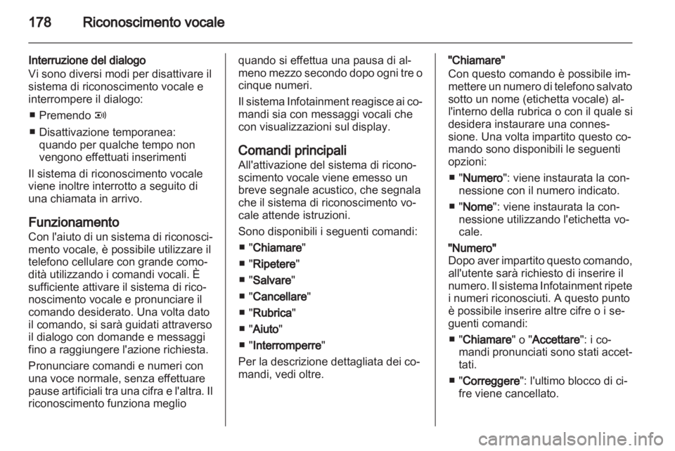 OPEL CORSA 2013.5  Manuale del sistema Infotainment (in Italian) 