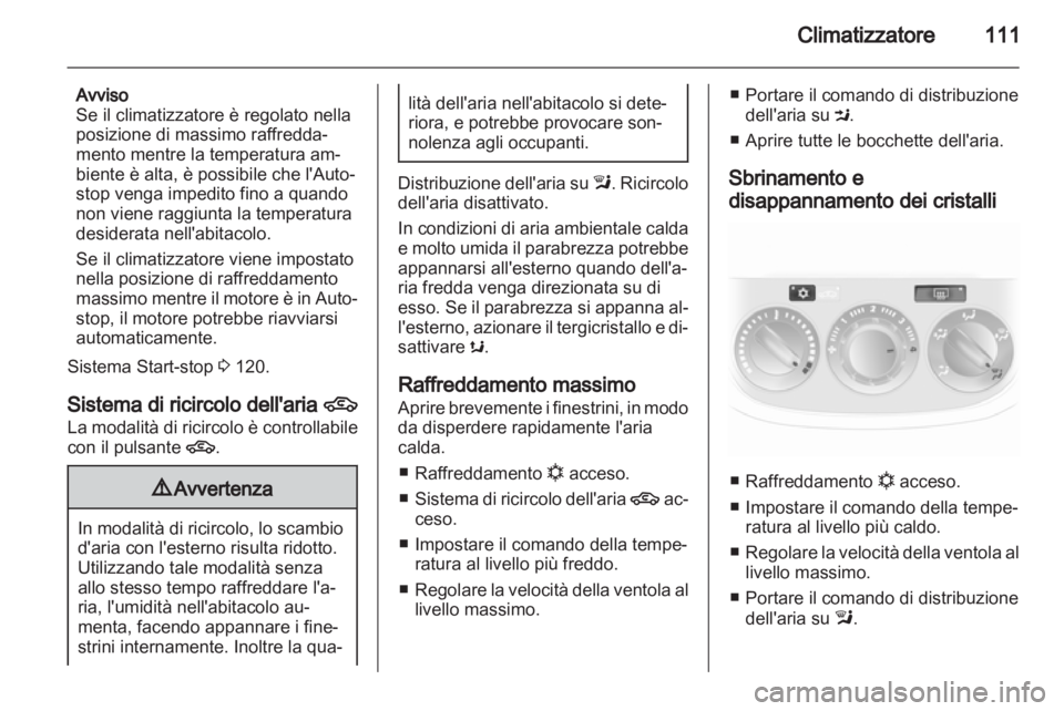 OPEL CORSA 2013.5  Manuale di uso e manutenzione (in Italian) 