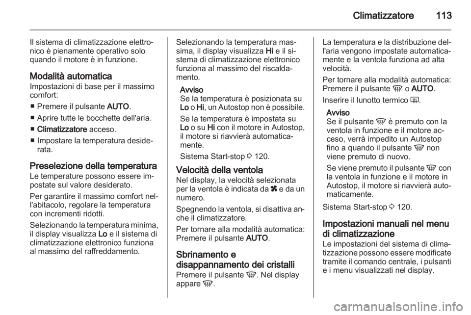 OPEL CORSA 2013.5  Manuale di uso e manutenzione (in Italian) 