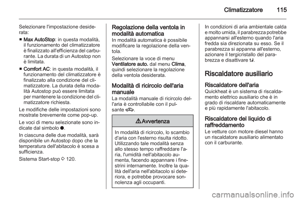 OPEL CORSA 2013.5  Manuale di uso e manutenzione (in Italian) 