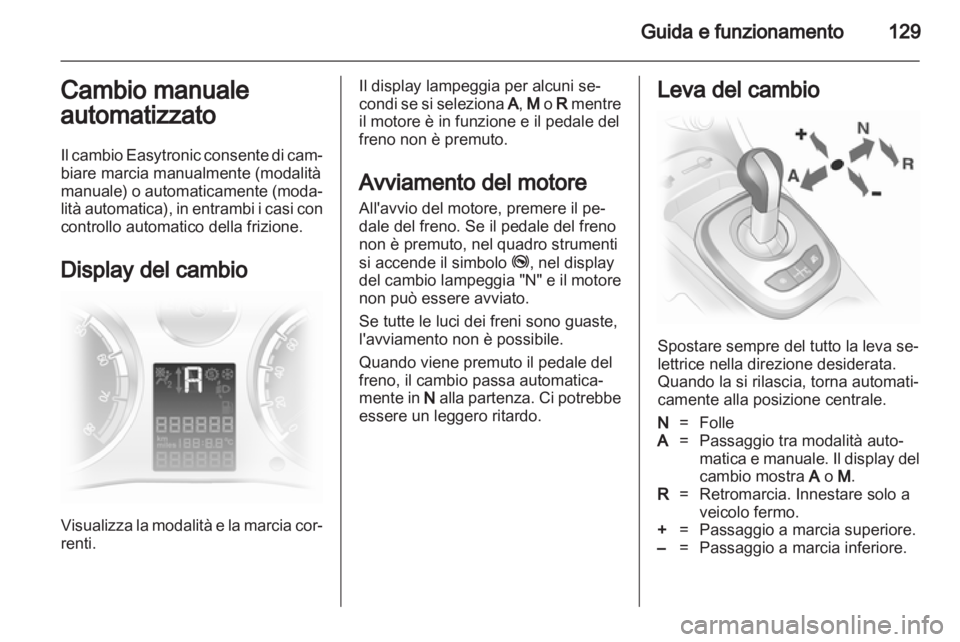 OPEL CORSA 2013.5  Manuale di uso e manutenzione (in Italian) 