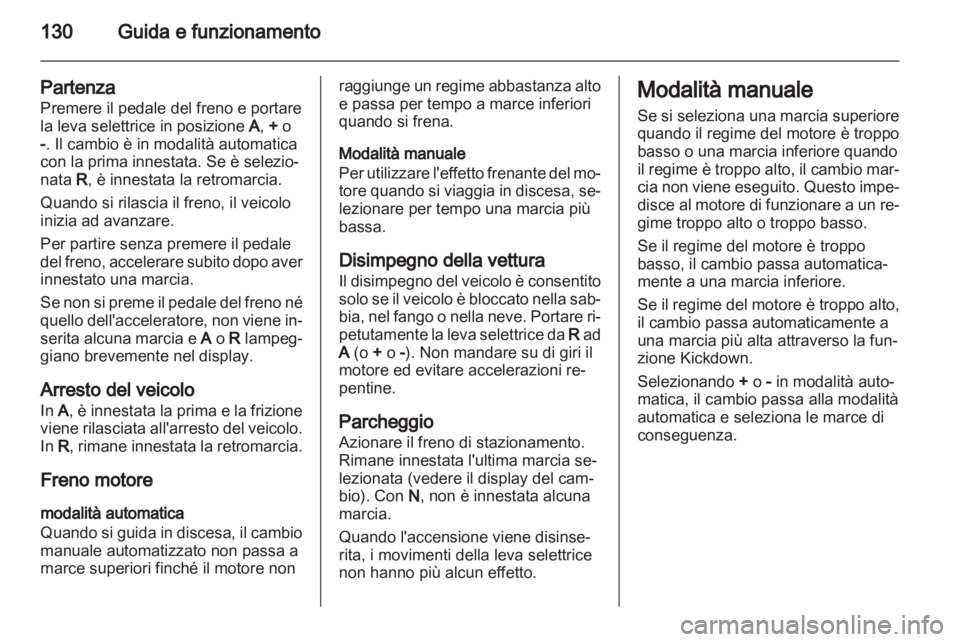 OPEL CORSA 2013.5  Manuale di uso e manutenzione (in Italian) 