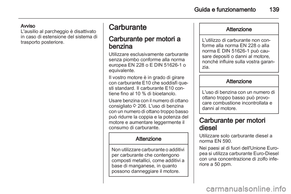 OPEL CORSA 2013.5  Manuale di uso e manutenzione (in Italian) 
