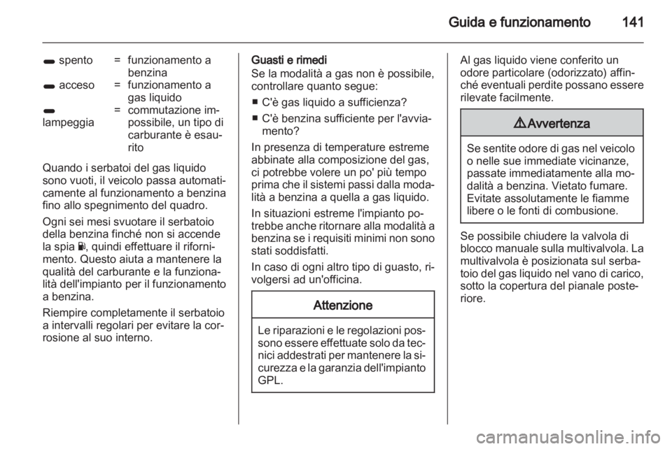 OPEL CORSA 2013.5  Manuale di uso e manutenzione (in Italian) 