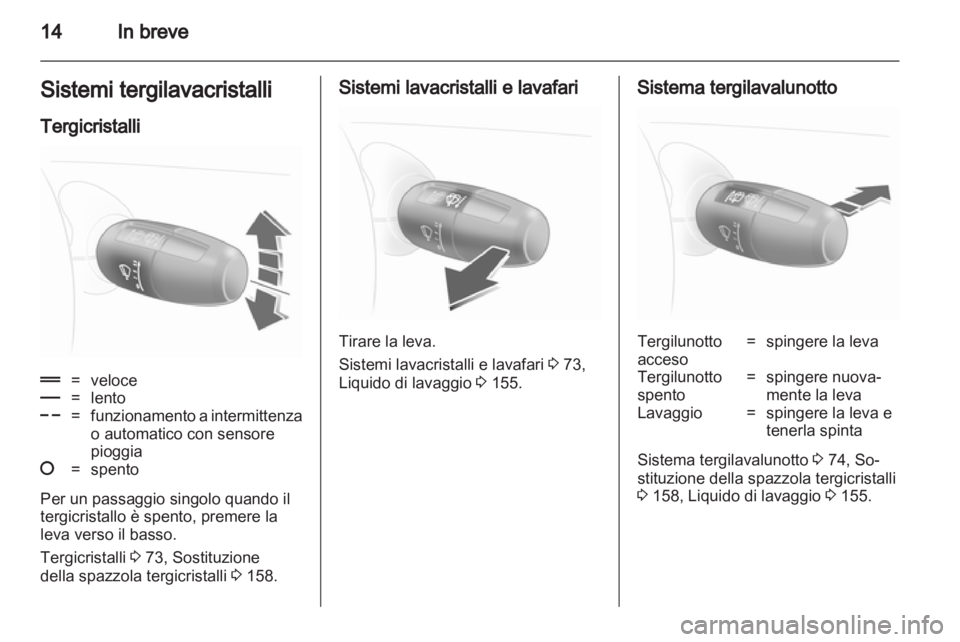 OPEL CORSA 2013.5  Manuale di uso e manutenzione (in Italian) 