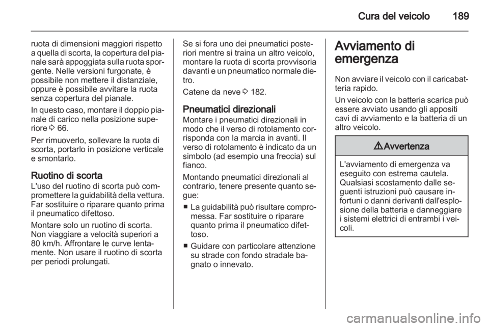 OPEL CORSA 2013.5  Manuale di uso e manutenzione (in Italian) 