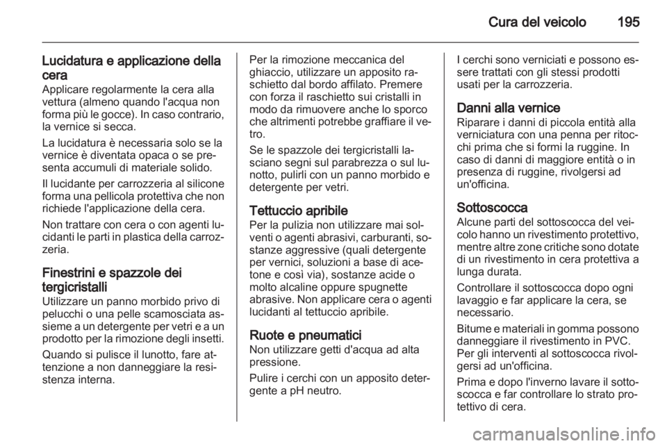 OPEL CORSA 2013.5  Manuale di uso e manutenzione (in Italian) 