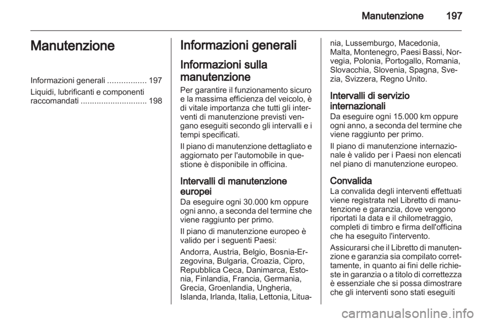 OPEL CORSA 2013.5  Manuale di uso e manutenzione (in Italian) 