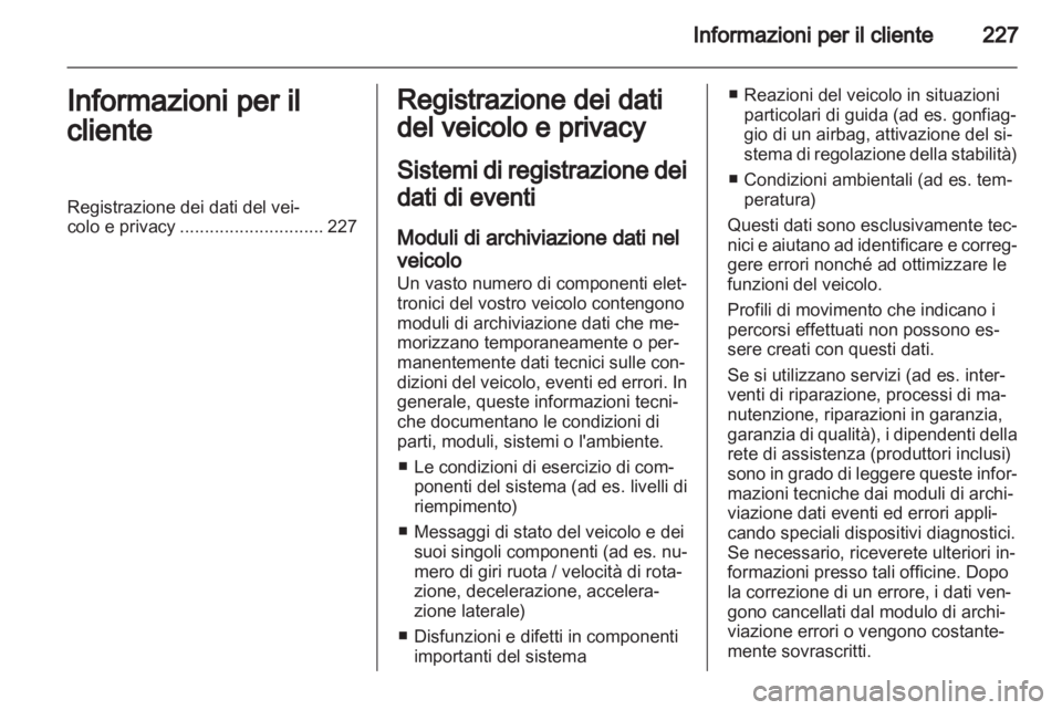 OPEL CORSA 2013.5  Manuale di uso e manutenzione (in Italian) 