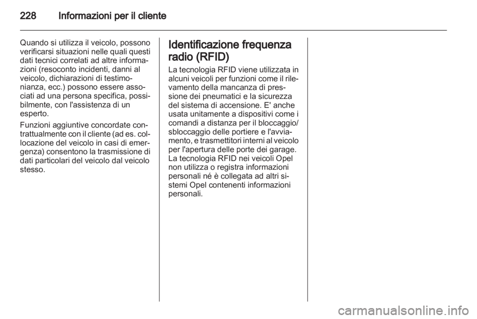 OPEL CORSA 2013.5  Manuale di uso e manutenzione (in Italian) 
