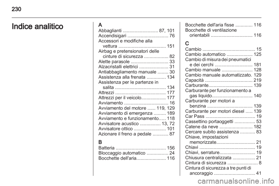 OPEL CORSA 2013.5  Manuale di uso e manutenzione (in Italian) 