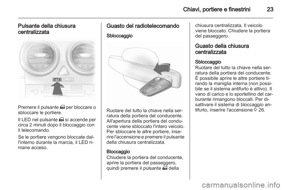 OPEL CORSA 2013.5  Manuale di uso e manutenzione (in Italian) 